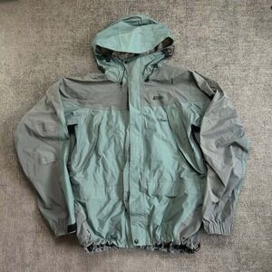 Mountain Equipment Co-op Gore-Tex Jacket Mens M Teal Grey Vintage 90s Hardshell